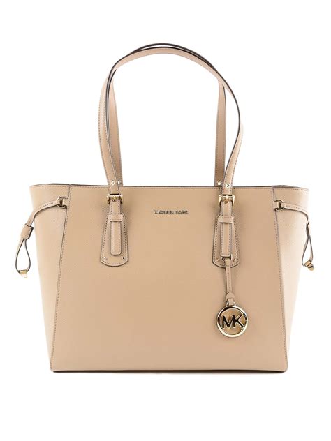 michael kors tasche beige weiss|Michael Kors opened satchel purse.